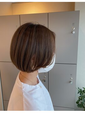 エイト 沖縄豊崎店(EIGHT toyosaki) お客様スナップ　まるみボブに流れる前髪