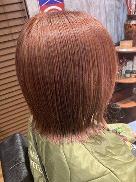 カチーナ(KACHINA) レイヤーボブ×コーラルオレンジ