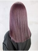 ラベンダーピンク_外ハネボブセクションカラー_ba380783