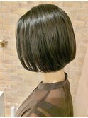 30代.40代.50代/大人ナチュラル/透明感/丸みショート/ミニボブ