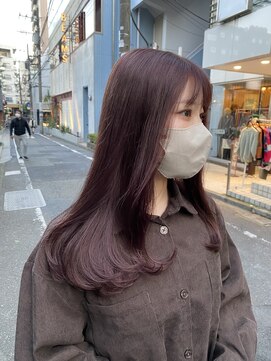 フラム 渋谷(flamme) ブリーチあり＊ピンクラベンダーブラウン