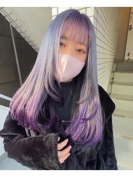 イエナ 渋谷(IENA) ディープアメジスト.インナーカラー.ダブルカラー.ブリーチ