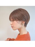 [代々木]ナチュラルピンクスイートAラインの甘辛ショートボブ