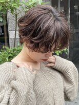 ロンドブルーム 天神大名店(Lond Bloom) ミルクティベージュカラーミニボブ大人ショートボブショート