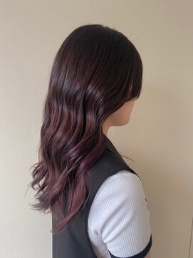カシェ リタ ヘアー(CACHE'&RITA HAIR) こっくり◯チェリーブラウン◯顔まわりカット◯イヤリングカラー