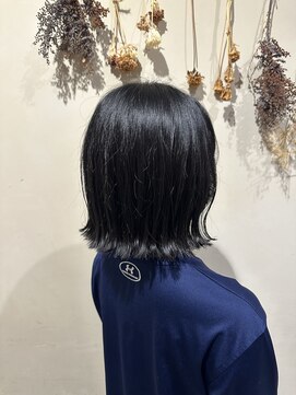 シャンプーボーイ セントラル 博多(SHAMPOO BOY central) 切りっぱなしボブ