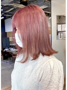 エイト 博多店(EIGHT hakata) 透け感ピンクベージュ