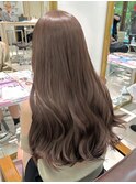 ★ホワイトグレージュミニウルフデジタルパーマチェリーブラウン