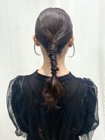 サクララ(Sakura la)&nbsp;艶！タイト編み下ろし/結婚式お呼ばれヘア/参列ヘア/二次会ヘア