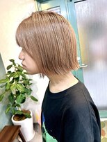 トープ(TOPU)&nbsp;ぱつっとボブ/ハイトーン/ブリーチ/ダブルカラー/学割U24/学割