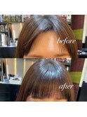 前髪のお悩み解決☆クロスパーマ