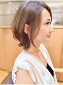 ナチュラルボブ×大人ショートボブ×ウェーブ 20代30代40代　m01