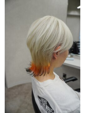 アドネ プライム(adne prime) ホワイトカラー/狐カラー/foxカラー/ウルフカット/ウルフ