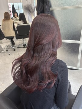 マーシュ 梅田(marshu) ［ブリーチなしカラー］ボルドーカラー°○
