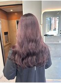 @gisel_souta ピンクラベンダー　　透明感カラー髪質改善