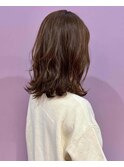 レイヤーカット×外ハネミディアム×艶カラー 20代30代40代50代