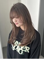 ユーフォリア 渋谷グランデ(Euphoria SHIBUYA GRANDE)&nbsp;レイヤーカット　ワンカール　ベージュカラー