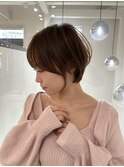 ミニウルフレイヤーカット顔周りカット前髪カットショート/大宮