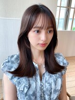 ラルユー 金山(LallYou)&nbsp;後れ毛が可愛い顔周りレイヤー/ナチュラルアッシュ/顔周り