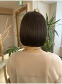 【 YUCCA 】大人可愛い切りっぱなしボブ/つやスタイリング