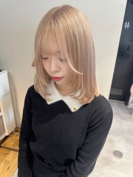 ノラ ウメダ(NORA UMEDA) 【chiaki】white beige/ハイトーン