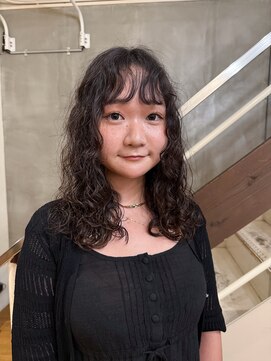 マッシュ 北堀江(MASHU) ミディアム レイヤーカット パーマ