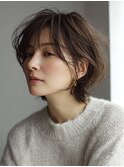 ミセスショート×白髪ぼかしカラー３０代４０代５０代６０代