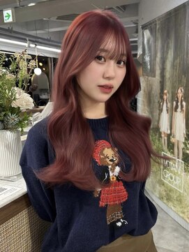 ボタン ハカタ(VOTAN hakata) ブリーチカラー/ピンクブラウン/福岡美容室/レイヤーカット