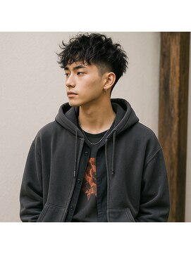 スープレックス ヘアーデザイン(SOUPREX HAIR DESIGN) ツーブロック無造作マッシュショートパーマ　20代 30代 40代