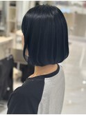 ボブ×ブルーブラック