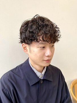 ヘアー アイス 御器所本店(HAIR ICI) シャドウパーマ メンズマッシュ スパイラルパーマ 清潔感