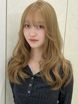 アイトーキョーエス 渋谷(AI TOKYO S) ブリーチなしダブルカラーヘーゼルベージュ透明感イルミナカラー