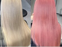 《Ardore》ブリーチも鮮やかにダメージレスに！当店オリジナルのフルケアブリーチカラー☆/心斎橋