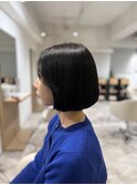 20代30代40代◎似合わせカットダークアッシュカラーあご下ボブ