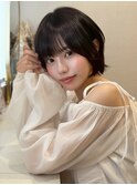クールショート×ピンクベージュ[似合わせ/レイヤー]
