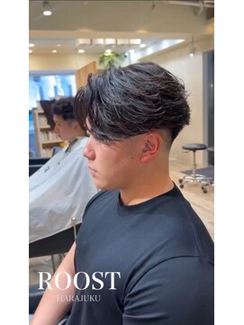 ルースト 原宿店(ROOST) 刈り上げセンターパート/波巻きツイストスパイラル/原宿