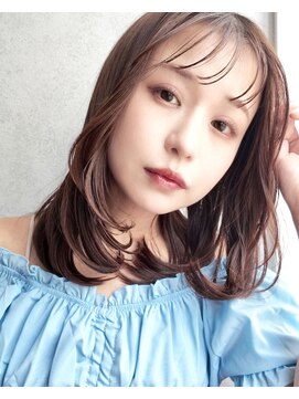 キングスベリー(Hair Relaxation King's Berry) 抜け感くびれミディ×ショコラベージュミルクブラウン