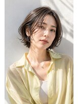 アッシュ 学芸大学店(Ash)&nbsp;ショートボブ/大人女性/白髪ぼかし/シアーベージュ/脱白髪染め