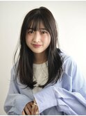《CODE.LINE》美髪顔まわりレイヤー くびれミディアムレイヤー