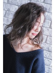 【miel hair blanc】かき上げ前髪のアンニュイミディ☆★