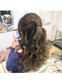 ボリューミーハーフアップ