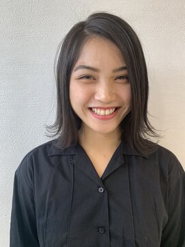 ロンド 表参道店(Lond) 切りっぱなしボブ*外ハネカール*グレイブルージュ*