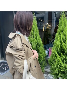 ヘアーアンドメイク シーク 八王子(HAIR&MAKE SeeK) くすみピンク