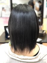 ヘアーメイク クーラ 行橋店(Hair make CURA) ツヤ感ストレート20代30代40代暗髪
