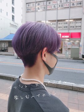 ロッソ 川口店(ROSSO) ※楽しむヘアスタイル（マッシュ×パープル）