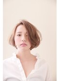 デジタルパーマでアンニュイ雰囲気の大人ボブ