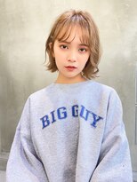 エイミー(Aimee) Aimee 町田 ハニーベージュ×シースルーバング