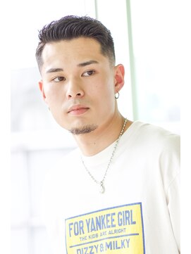 にもう ワイルドアップバング　メンズショート　スキンフェード Bs2