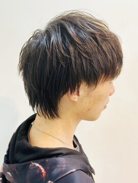 インタークロス 20代30代40代メンズショートフェザーマッシュオシャレ感