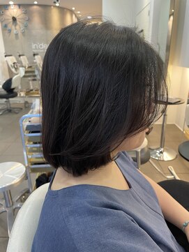 インデックスヘアー 錦糸町店(in'dex hair) ボブ［髪質改善/錦糸町/前髪/マチルダボブ/ピンクベージュ］